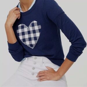J Crew Factory Teddie Heart Sweater